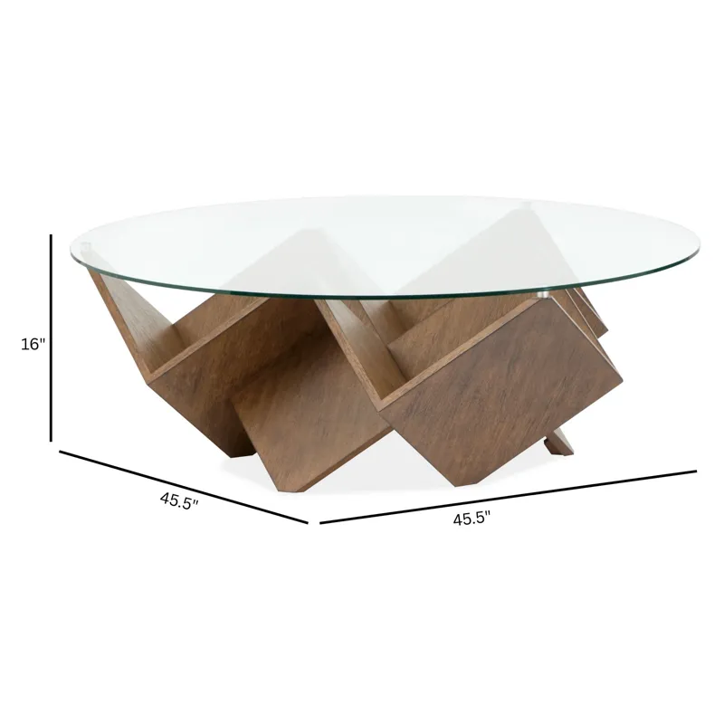 Vector Russet Round Cocktail Table