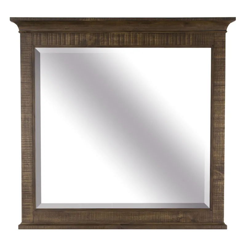 Bay Creek Toasted Nutmeg Drawer Dresser With Landscape Mirror