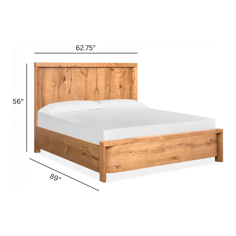 Laramie Honey Wheat Queen Panel Bed