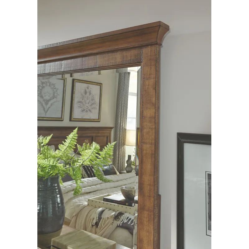 Bay Creek Toasted Nutmeg Drawer Dresser With Landscape Mirror