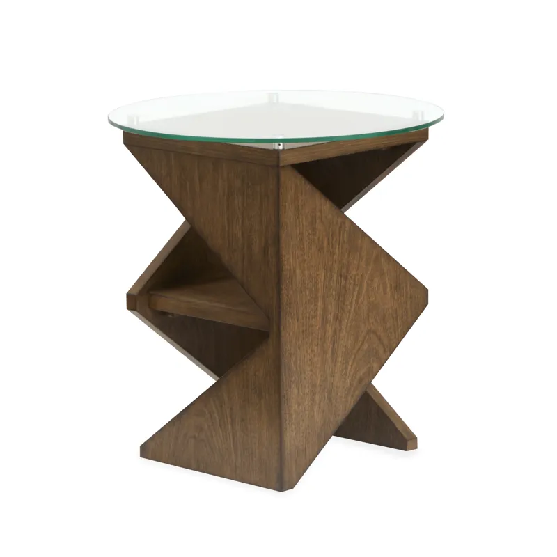 Vector Russet Round Accent Table