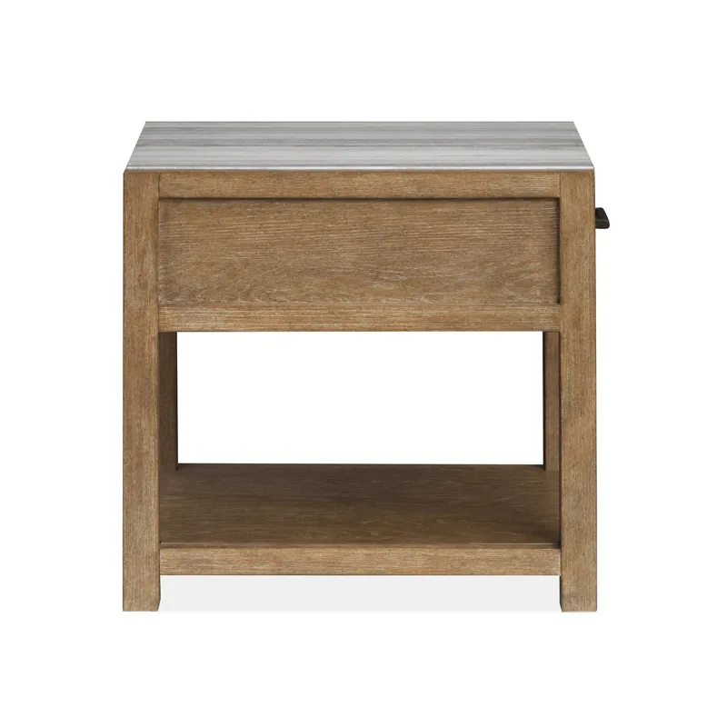Plum Creek - LT. Brown Rectangular End Table