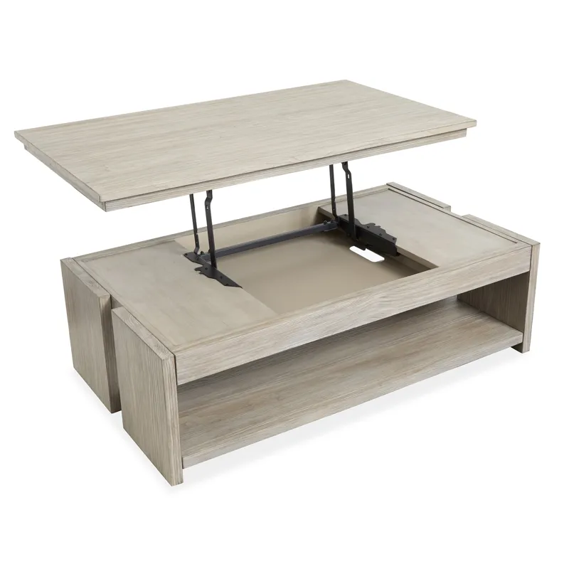 Conrad Rect. Lift Top Storage Cocktail Table w/Casters