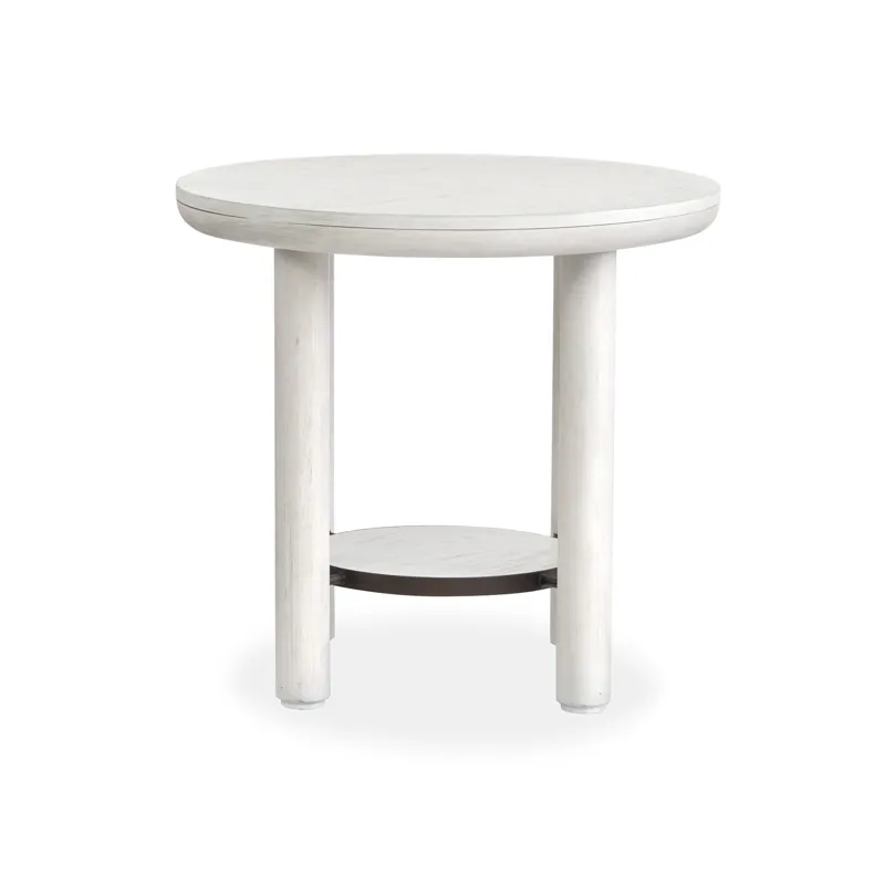 Sunset Cove - White Round End Table