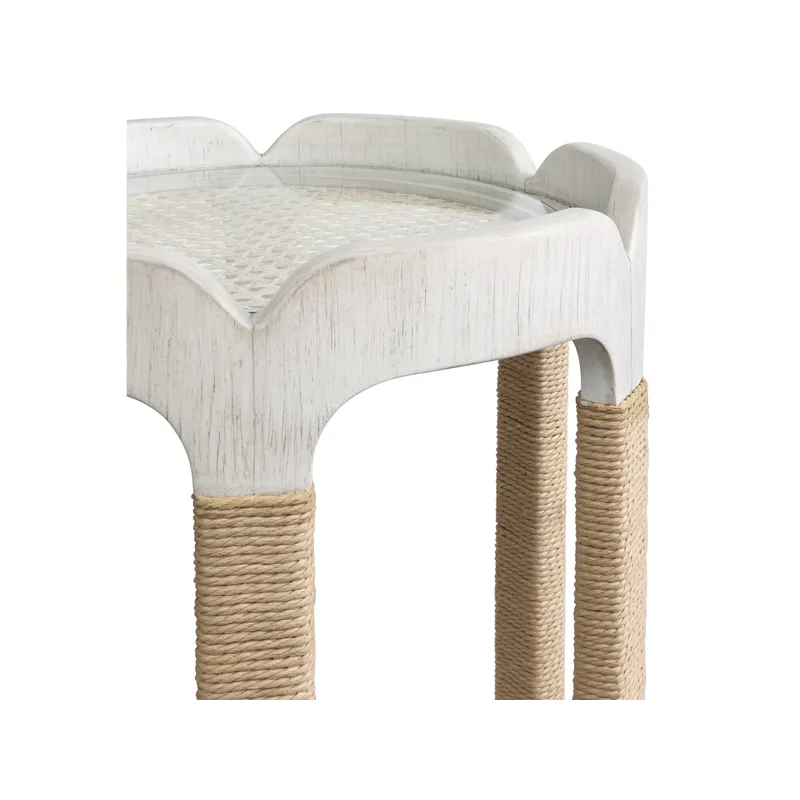 Sunset Cove - White Drum Table