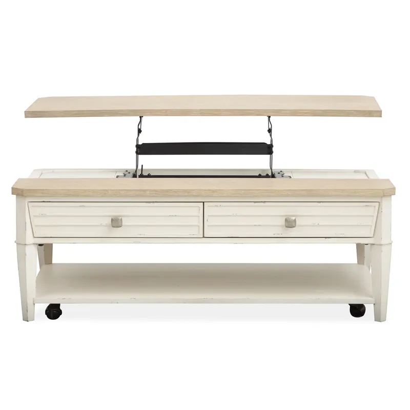 Echo Isles Lift Top Storage Cocktail Table w/Casters