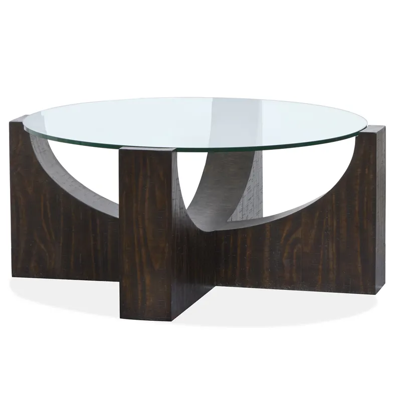 Beckham Round Cocktail Table w/Casters