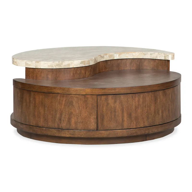 McPherson Round Cocktail Table w/Casters