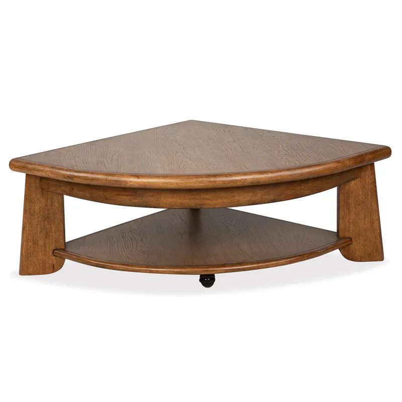 Tanner Pie Shaped Lift Top Cocktail Table w/Casters