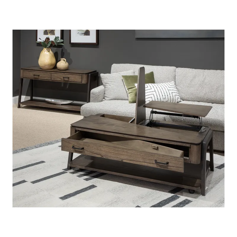 Hallie Lift Top Storage Cocktail Table w/Casters