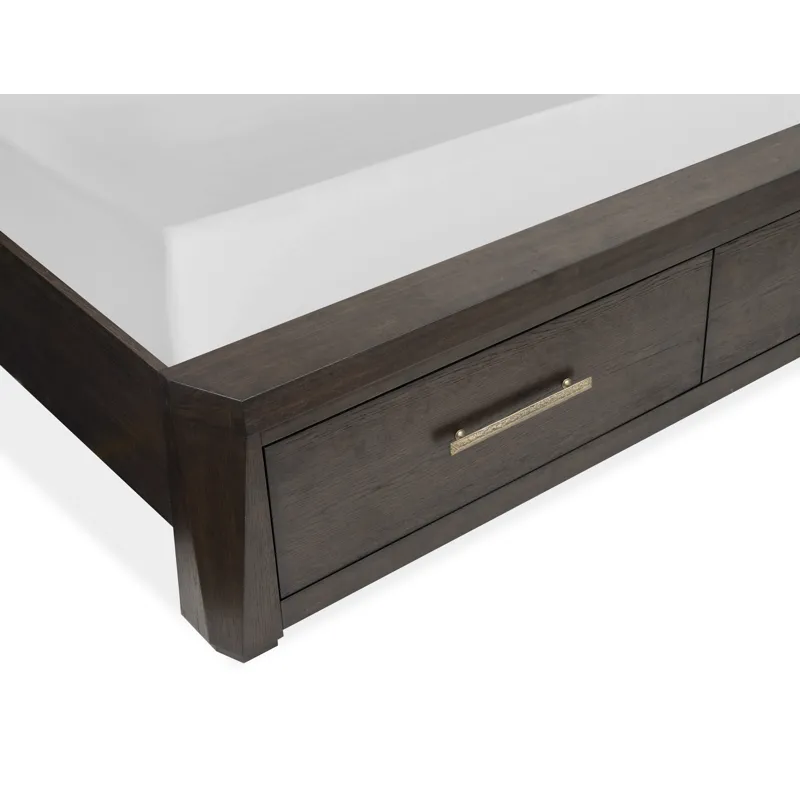 Tauren Coffee Bean Cal.King Panel Storage Bed