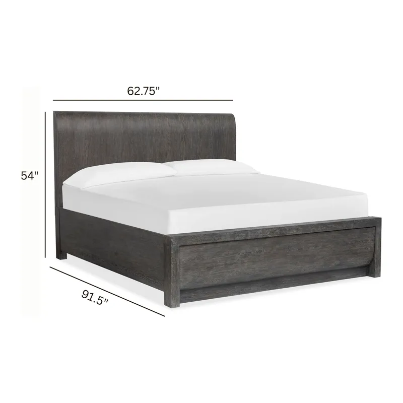 Kinsley Black Heron Queen Panel Bed