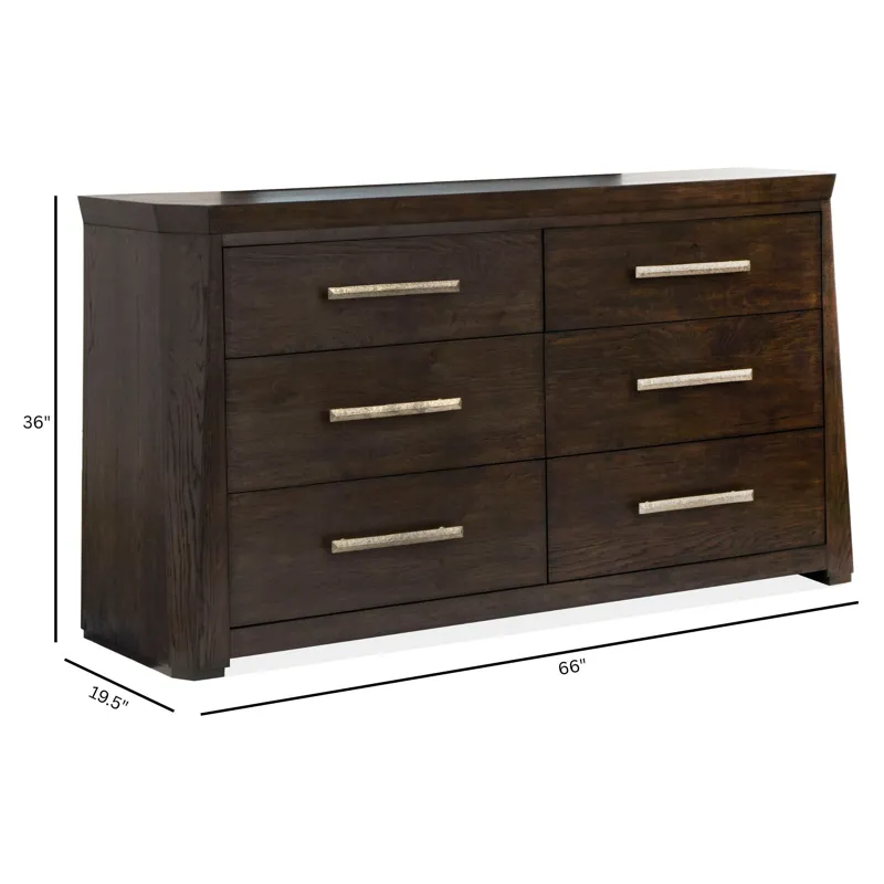 Tauren Coffee Bean Double Drawer Dresser