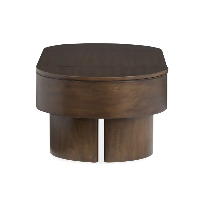 Holloway Toasted Almond Oval Lift Top Cocktail Table