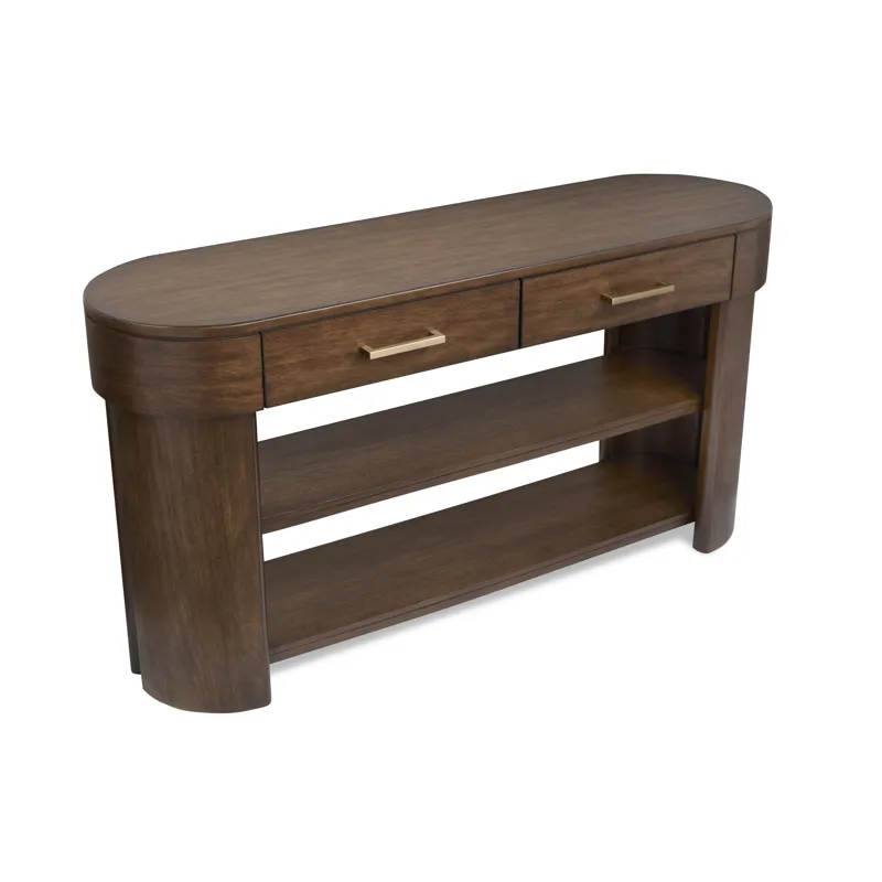 Holloway Toasted Almond Oval Sofa Table