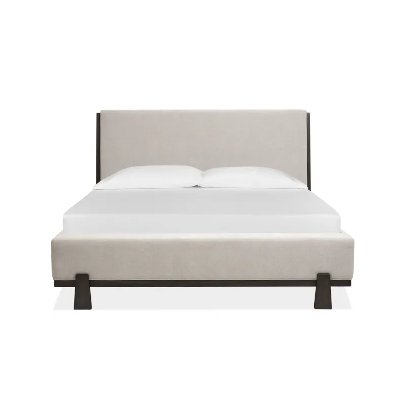 Tauren Coffee Bean Cal.King Upholstered Panel Bed