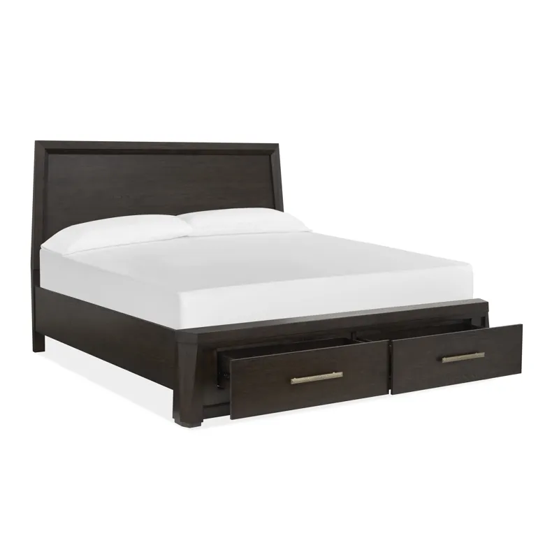 Tauren Coffee Bean Cal.King Panel Storage Bed