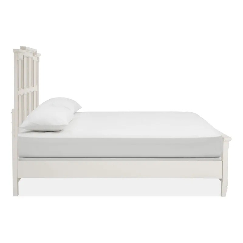 Willowbrook Egg Shell White Queen Panel Bed