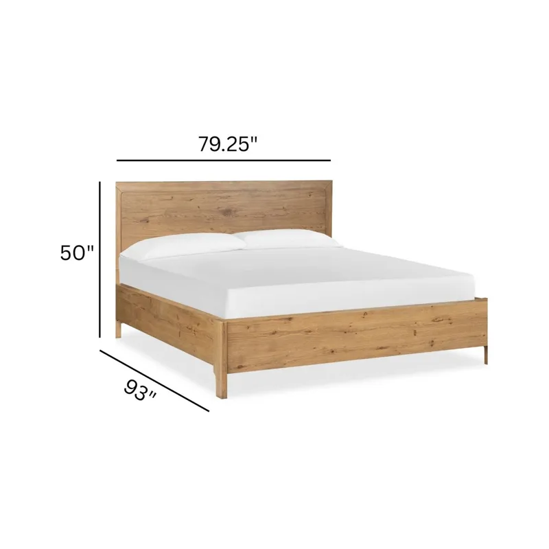 Davenport Rustic Caramel California King Panel Bed
