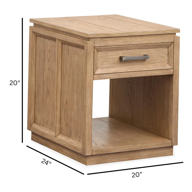 Burnham Sable Dusk Rectangular End Table