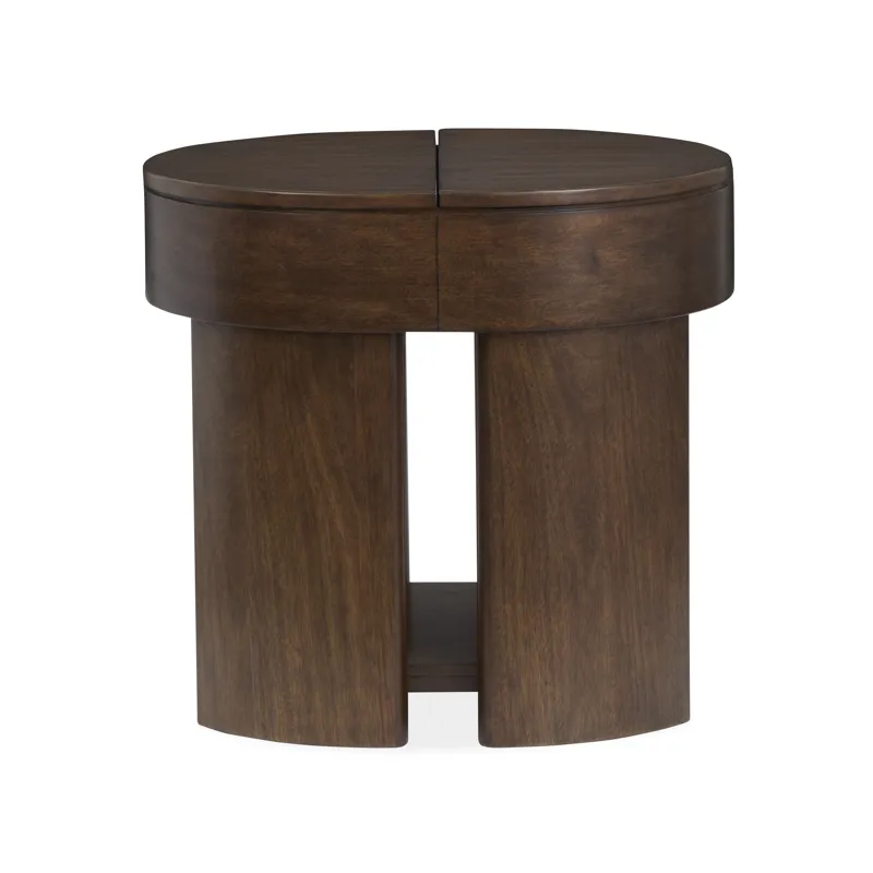 Holloway Toasted Almond Oval End Table