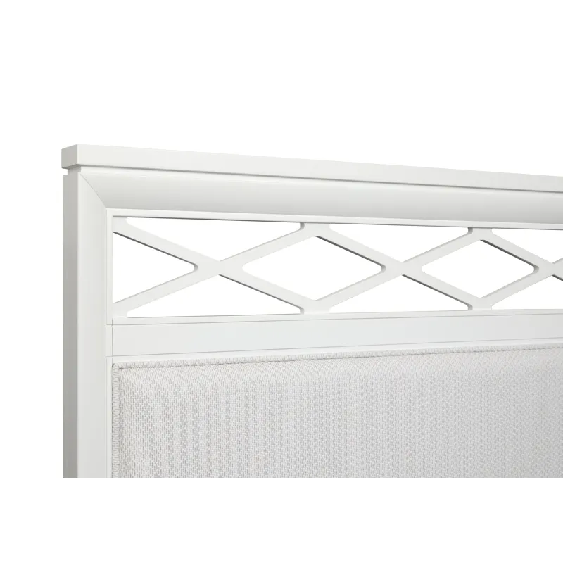 Springhouse Whisper White Queen Upholstered Panel Bed