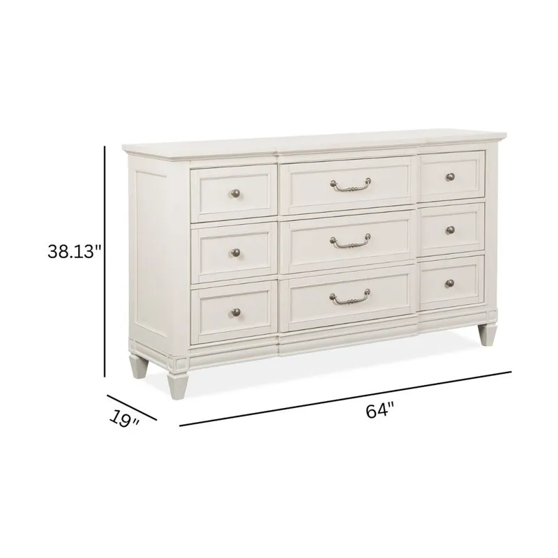 Willowbrook Egg Shell White Drawer Dresser