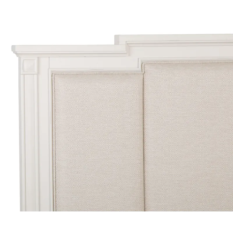 Willowbrook Egg Shell White California King Panel Upholstered Bed