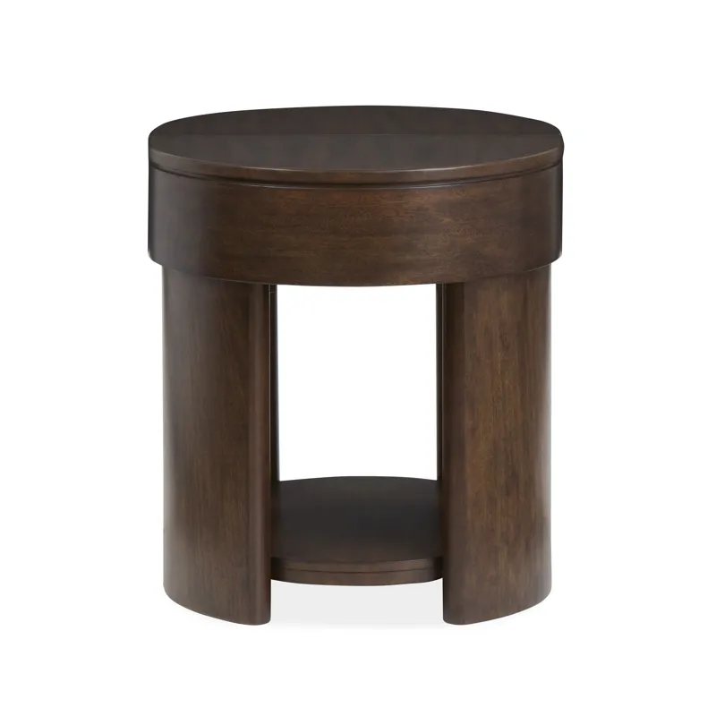 Holloway Toasted Almond Oval End Table