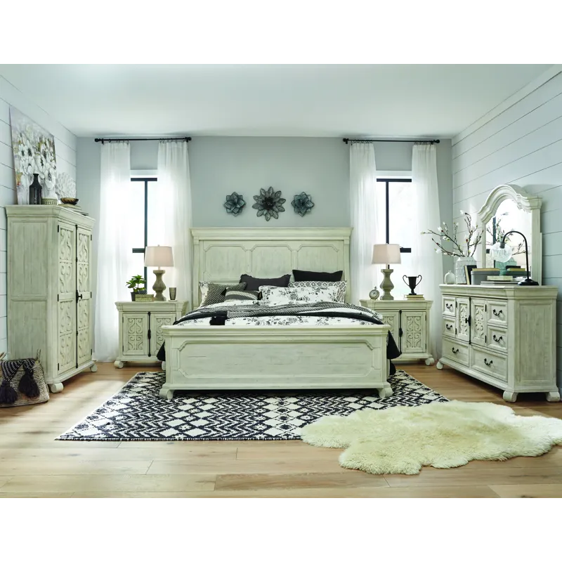 Bronwyn Alabaster California King Panel Bed