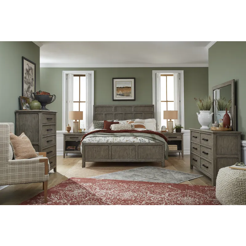 Claremont Smokey Taupe Landscape Mirror