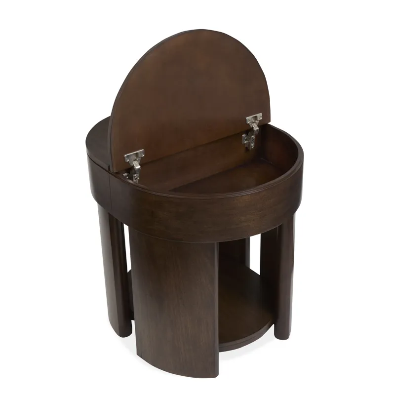 Holloway Toasted Almond Oval End Table