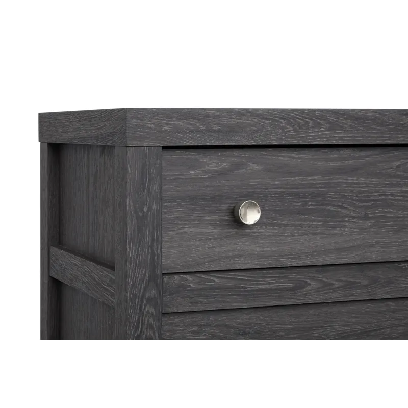 Merrifield Raisin Black Double Drawer Dresser