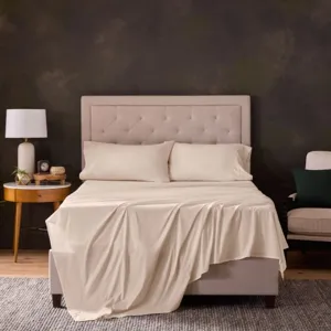 Classic Cotton, Queen Sheet Set, Cream