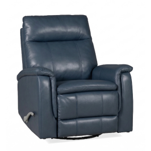 ALFRED BLUE SWIVEL RECLINER