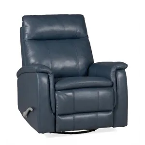 ALFRED BLUE SWIVEL RECLINER