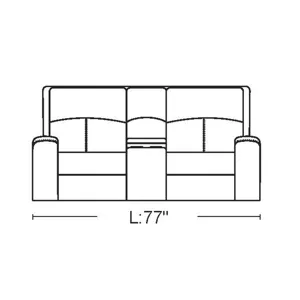 3 PC Console Loveseat