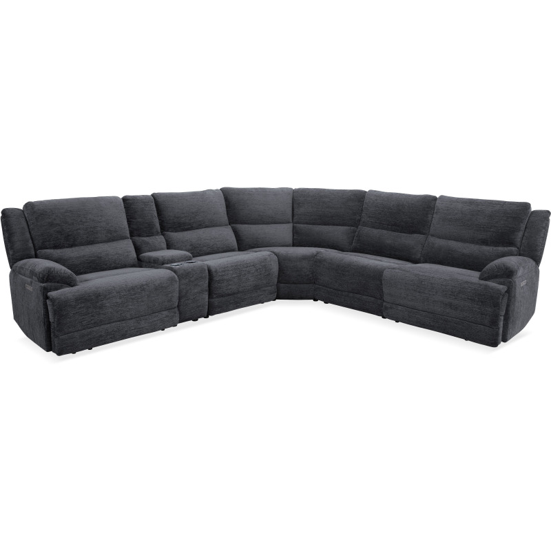 6 PC Power Reclining Sectional - Lucie Charcoal 71067M-6PC