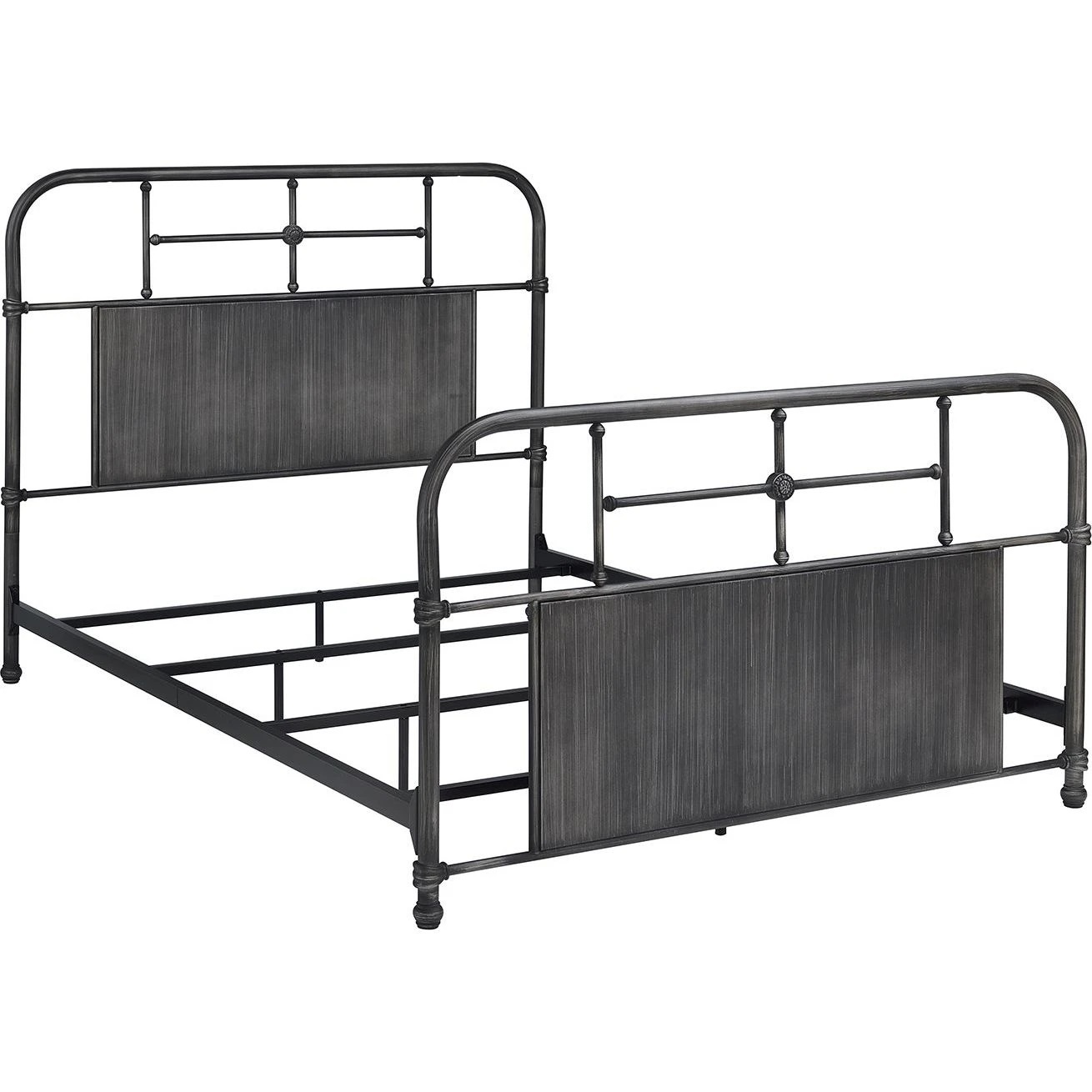 Cheriton Queen Gray Metal Bed 1450013 by Mantua at Tomlinson Furniture