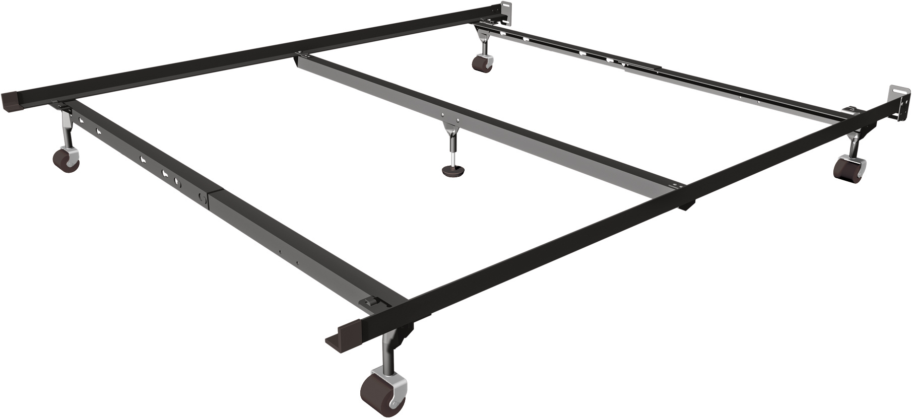 Deluxe Full/Queen Bed Frame with Glides I416QPG by Mantua at