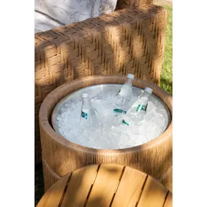 Avalon Wicker Storage End Table