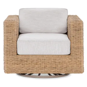 Somerset Swivel Glider Club Chair in Poros Dune (D)