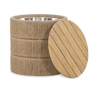 Avalon Wicker Storage End Table
