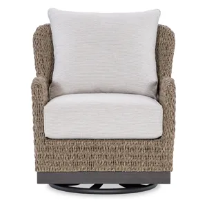 Seychelles Swivel Glider Club Chair in Poros Dune (D)
