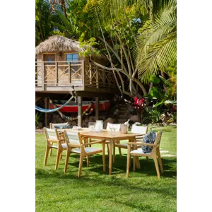 Harbor Teak 90in Rectangular Dining Table