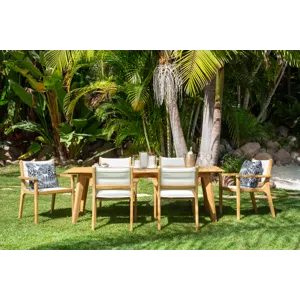 Harbor Teak 90in Rectangular Dining Table