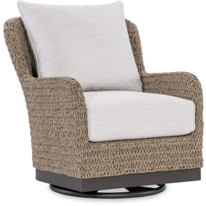 Seychelles Swivel Glider Club Chair in Poros Dune (D)