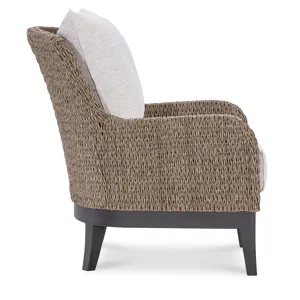 Seychelles Club Chair in Poros Dune (D)