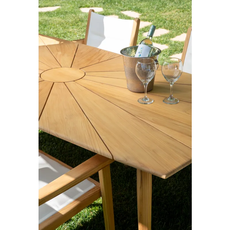 Harbor Teak 90in Rectangular Dining Table