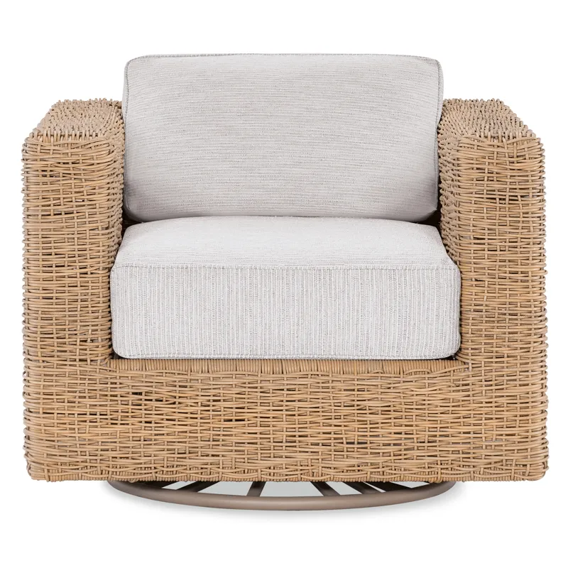 Somerset Swivel Glider Club Chair in Poros Dune (D)